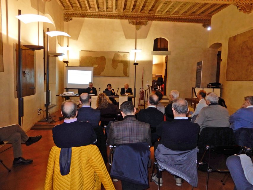 La sala dell'Archivio di Stato di Prato, sede del Colloquio