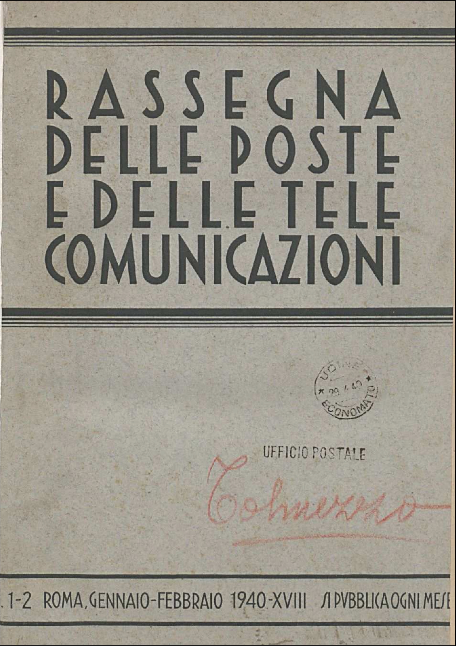 Rassegna delle Poste (1929-1941)