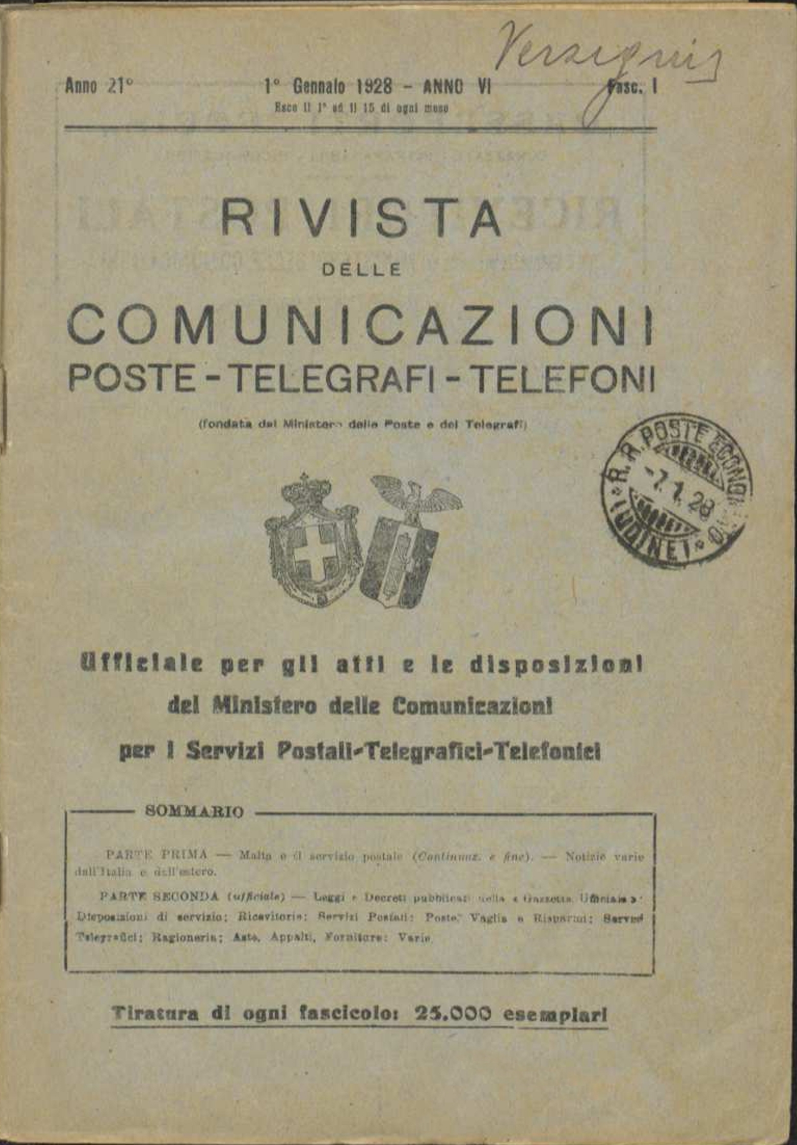 Rivista delle Comunicazioni (1924-1928)