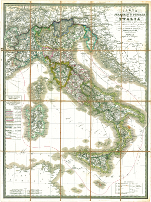 Cartografia postale e itineraria