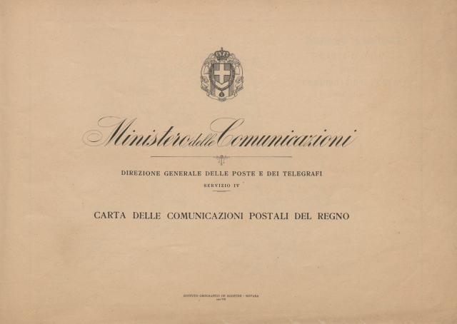 Carta postale 1930 (Direzione Generale P.T.)